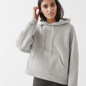 Oversized boxy hooded sweatshirt clearance